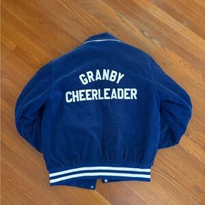 1980s Vintage Varsity Letterman Cheerleader Jacket